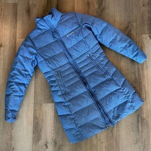 Columbia Women's Heathered Blue Puffer Coat